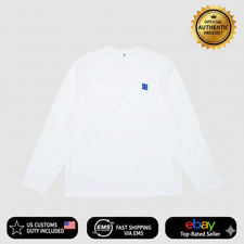 Ader Error Sig; TRS/BL Tag LS T-Shirt 01, Off White 100 Authentic