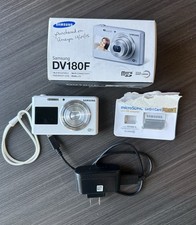 Samsung DV180F 16.2MP Dual LCD Screen Wi-Fi Digital Camera White CIB Tested