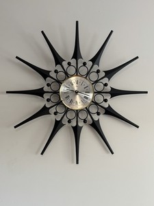Starburst Clock Vintage | eBay
