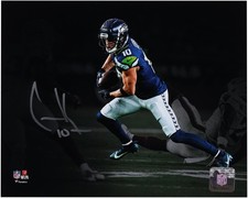 Cooper Kupp Seattle Seahawks Signed 8x10 Running With Football Spotlight Photo