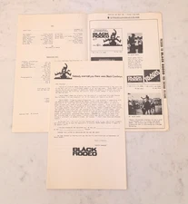 BLACK RODEO PRESS BOOK MOVIE THEATER CAMPAIGN VINTAGE RARE 1972