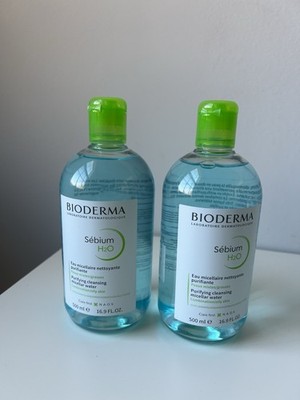 2-Pack Bioderma Sebium H2O Micelle Solution for Oily Skin - 16.9oz / 500ml Each
