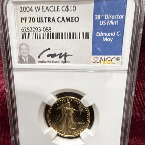 2004 W Eagle G$10 PF 70 ULTRA CAMEO   1/4 Ounce Gold Eagle