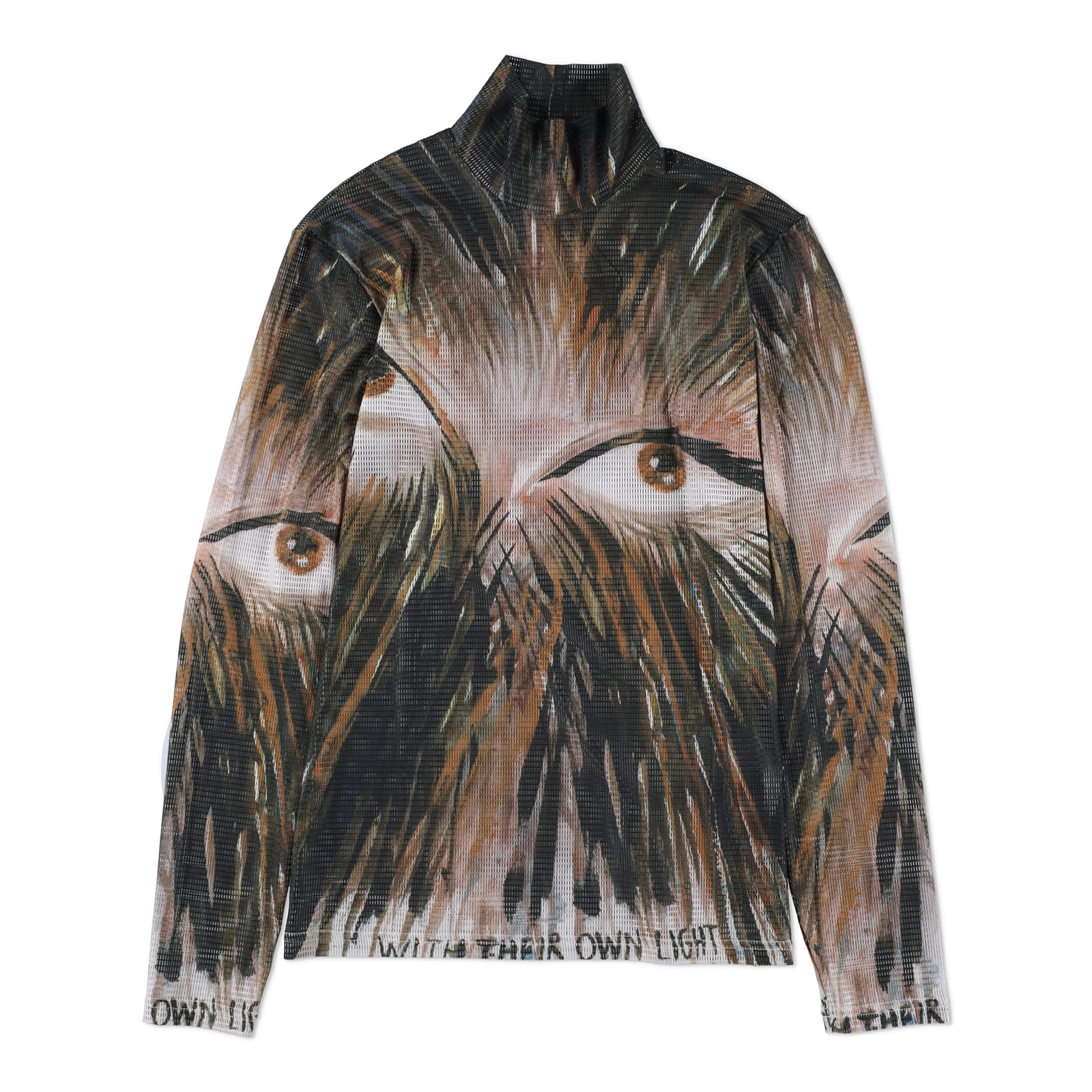 DIOR Mens MONA LISA T-Shirt Long Sleeve Round Neck Multicolored Size M RRP 725