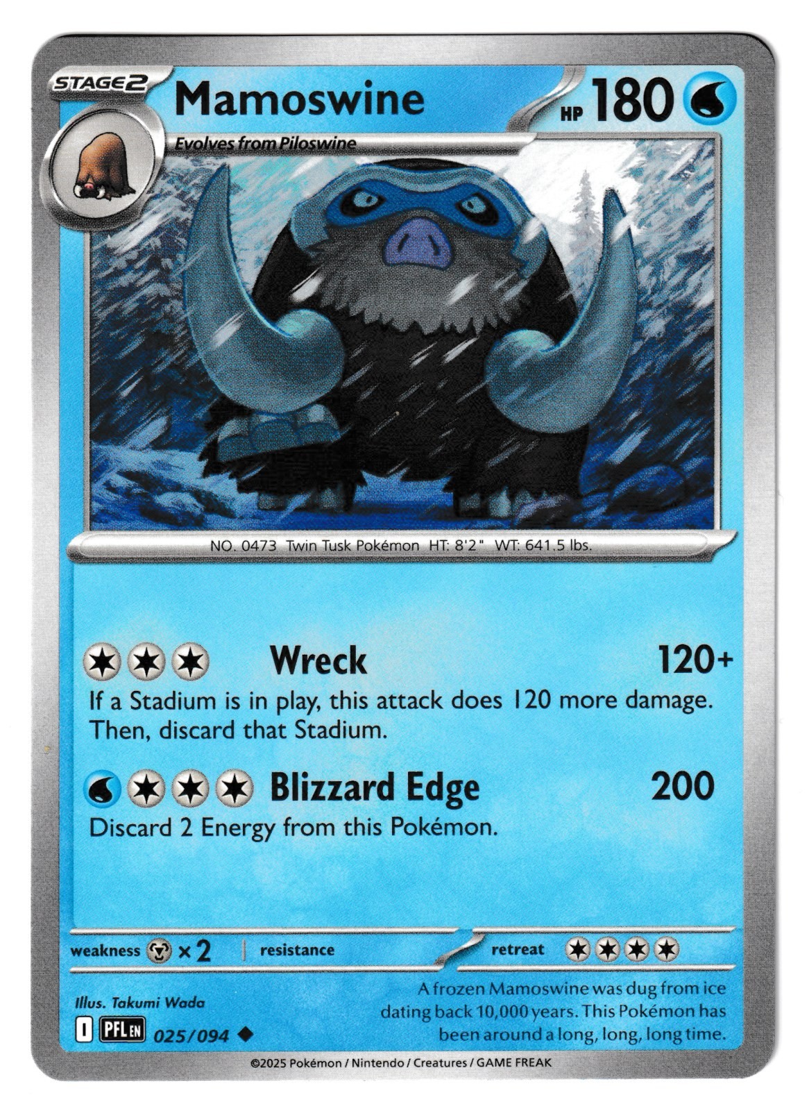 Mamoswine - 025/094 - ME02: Phantasmal Flames