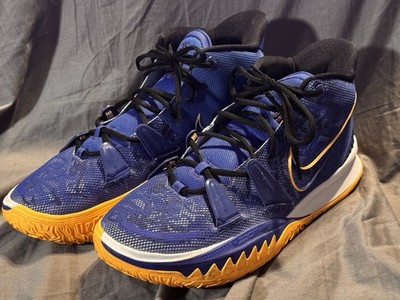 Nike Kyrie 7 Sisterhood CQ9326-400 Blue Gold Basketball Shoes Men s 14