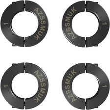 AZSSMUK 1" Bore Double Split Shaft Collar Black Oxide Set Screw 1,