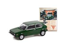 1977 Volkswagen Rabbit Green Vintage Ad Cars 1:64 Model Greenlight 39090-E