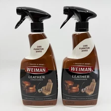 Weiman Leather Cleaner and Conditioner - 22 Ounce (2 Pack) - Restores Leather
