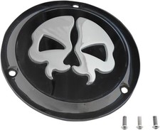 Cubierta Derby Calavera Dividida Drag Specialties Negra Harley Sportster 1200 88-03