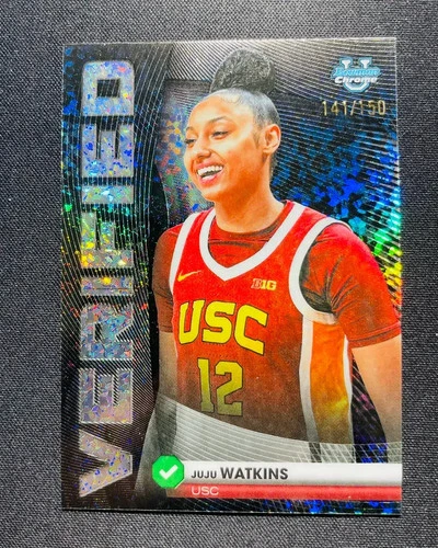 2025-26 Topps Bowman Chrome Verified Juju Watkins #BV-8 Mini-Diamond /150 A PM48