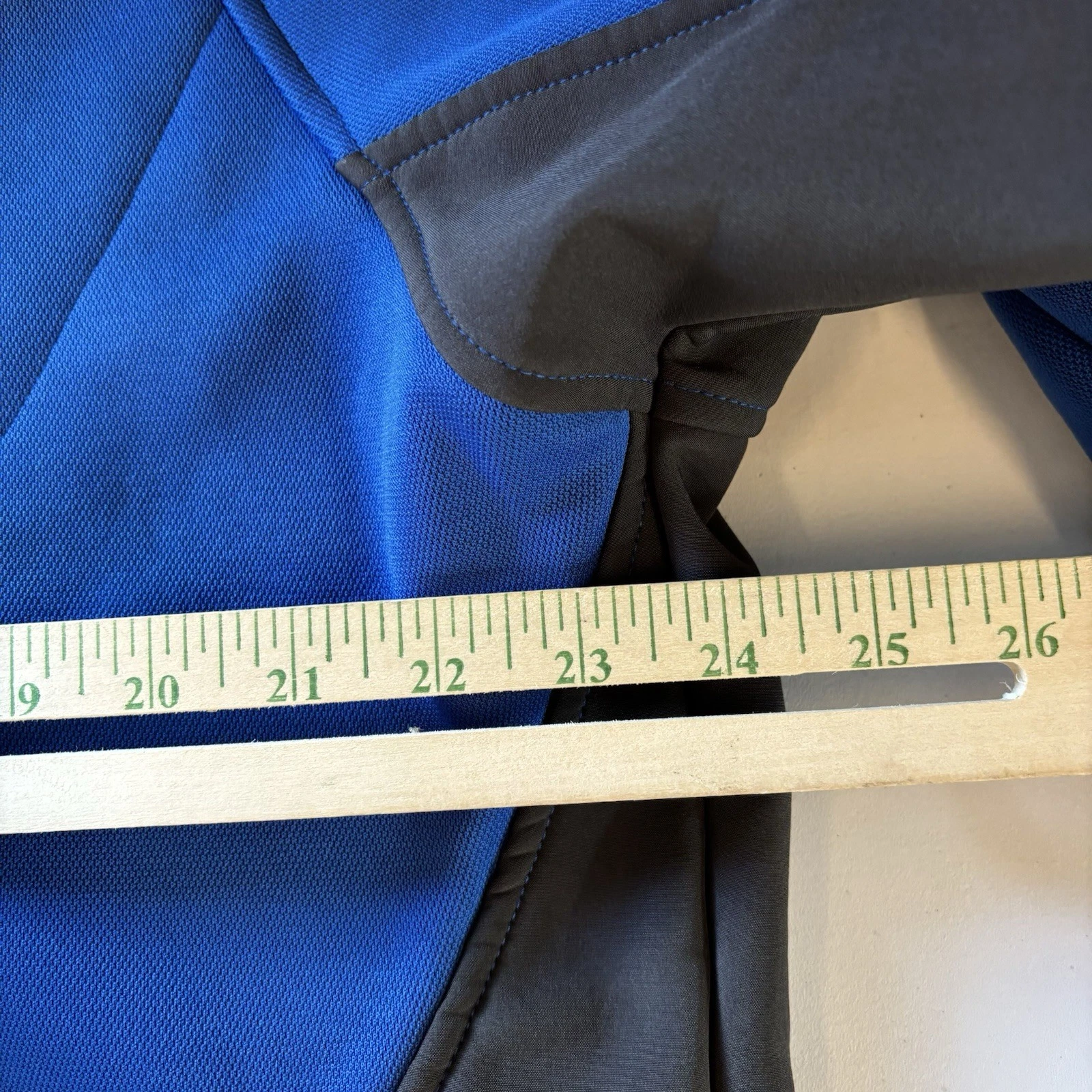 Menards Jacket Full Zip Long Sleeve Collared Work Blue Gray Size XL Mens image 6