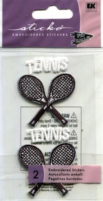 Pep Rally, TENNIS, 3D Embroidered Sticker - Jolee's Boutique PRSE016