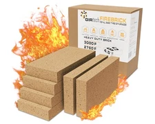 USM-6 Heavy Duty Firebricks 6-Pack Fireclay, Chamotte 3000F US Stove 9" x 4-1...