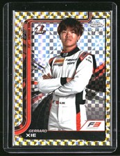 2025 Topps Chrome Formula 1 F1 Gerrard Xie 1st Gold Checker 06/50 #56