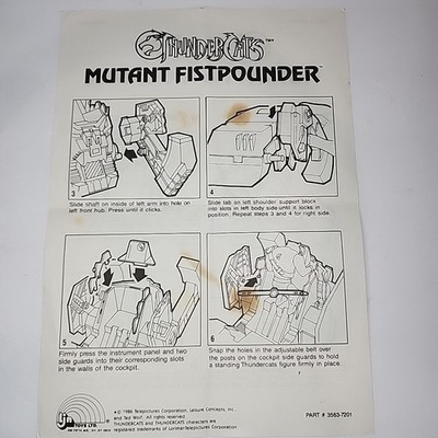 Figurine Thundercats (Cosmocats) - Mutant Fistpounder - LJN (seule, Sans Boîte)