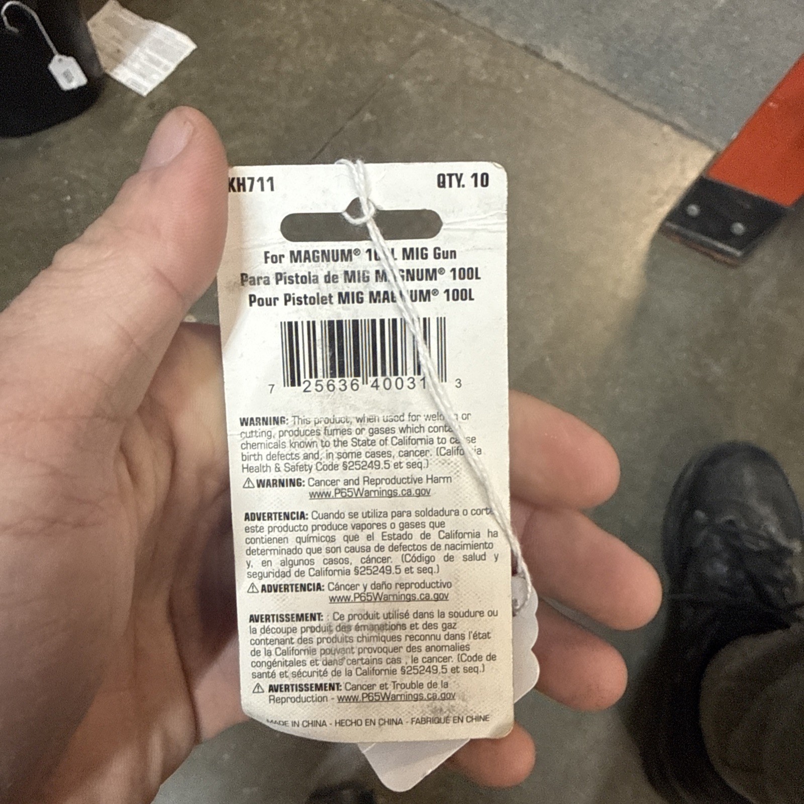 Lincoln Electric Contact Tips KH711 .030"/0.8mm  wire (10-pack) New !