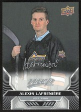 2020-21 UD MVP Alexis Lafreniere Base Silver Script RC