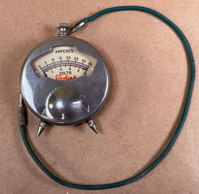 TESTED WORKING -Vintage Sterling Mfg. Co. Voltage Meter 0-10 Volts 