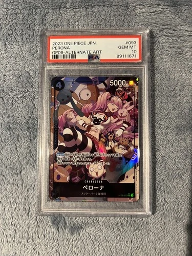 PSA 10 Perona OP06-093 Alt Art Wing of Capt GEM MINT JAPANESE ONE PIECE 2023