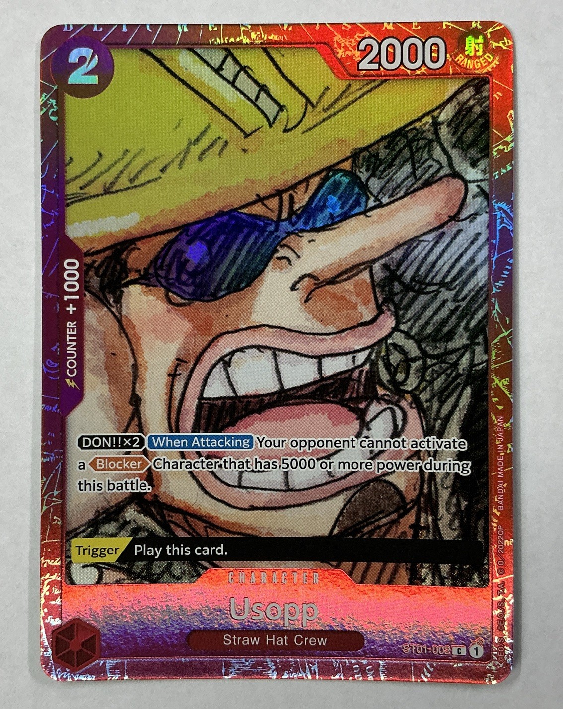 Usopp (Premium Card Collection -ONE PIECE FILM RED Edition-) - Promo - ST01-022