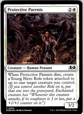 Protective Parents 24 Common Wilds of Eldraine Magic: The Gathering Foil NM