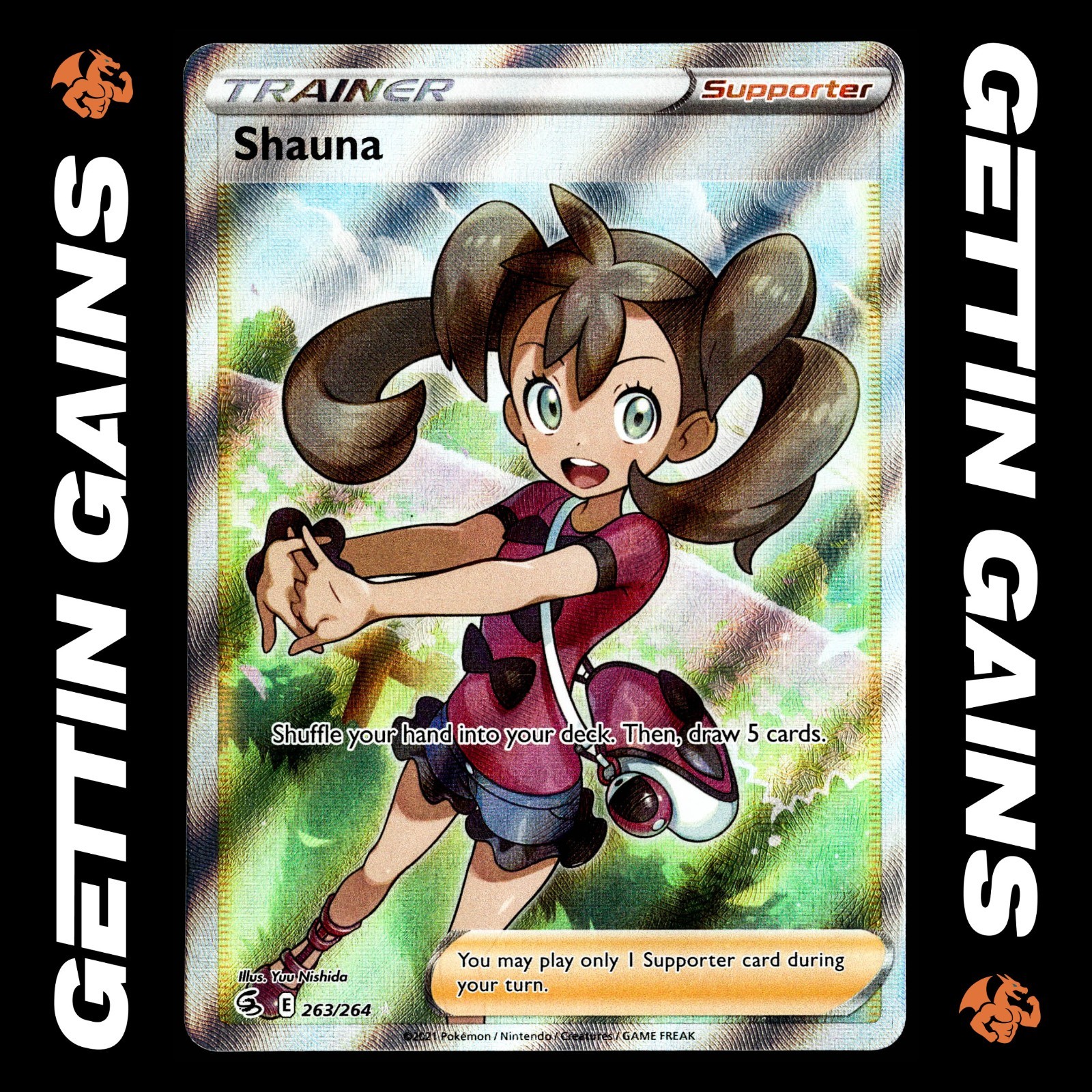 Shauna - 263/264 - Ultra Rare - Fusion Strike - Pokemon Card - NM/M