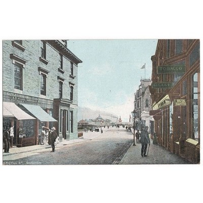 Dunoon Argyle Street, Argyllshire Postkarte von Charles L. Reis, unbenutzt