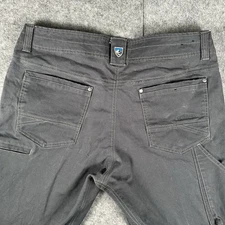 Kuhl Vintage Patina Dye Rebel Pants Mens 35x30 Gray Stretch Outdoor Hiking