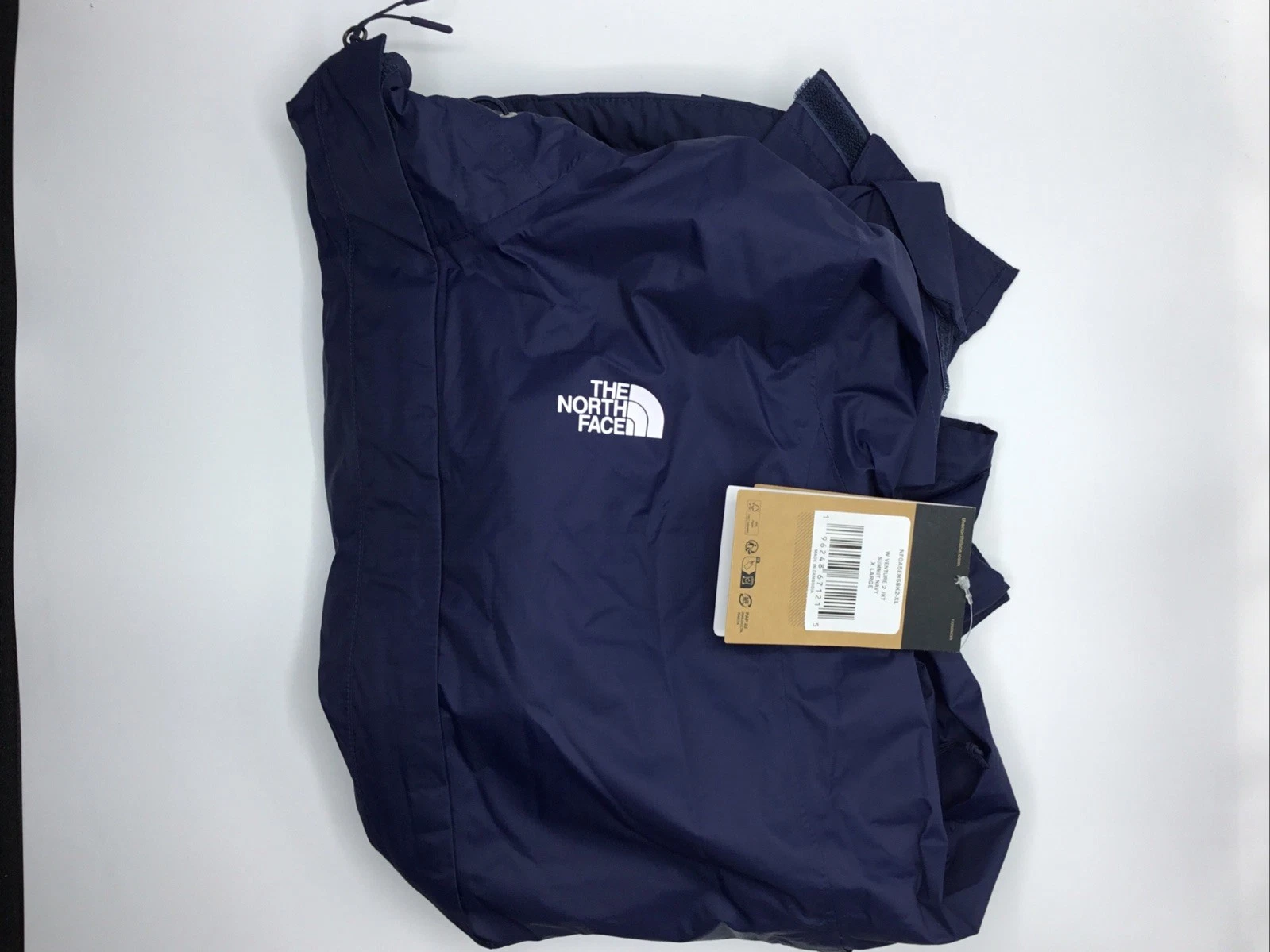 The North Face Womens Venture 2 Hooded Rain Jacket Summit Navy XXL NWT