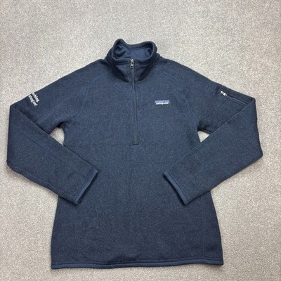 Patagonia Fleece Womens Small Blue Better Sweater Quarter Zip Pullover Ladies