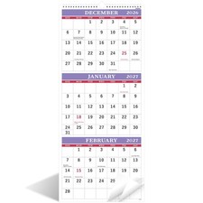 2027 Wall Calendar - 3 Month Calendars 2027, 3 Month, Purple