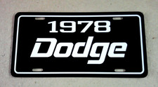 1978 Dodge License Plate Car Tag Aspen Colt Coronet Dart Monaco Ramcharger D-100