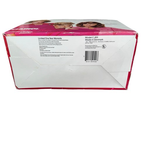 (custodia rossa) CLAIROL INSTANT HEAT 20 RULLI CALDI ARRICCIACAPELLI CLIPS Mo. C-20R Danimarca - Foto 13 di 13