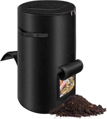 Compost Bins Outdoor with Observation Windows, 34 Gallon Reusable Home Compost B