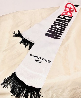 Michael Jackson Bad World Tour 1988 White Scarf Collector's