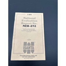 1989 CABO National Evaluation Report NER-272 Fastener Construction Manual ISANTA