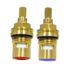 Replacement Brass Ceramic Disc Stem Cartridge Faucet Valve Quarter Turn 1/2"