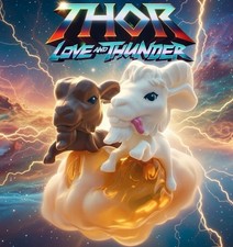 McDonald's 2022 Marvel Thor Love  Thunder Toothgrinder  Toothgnasher 10 TOY