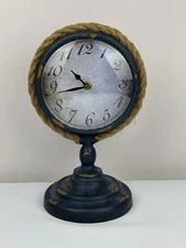 Blue Nautical IMAX Lewis Pedestal Clock
