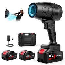 Leaf Blower Cordless Handheld Dust Cleaner, 600000RPM Portable Electric Leaf ...