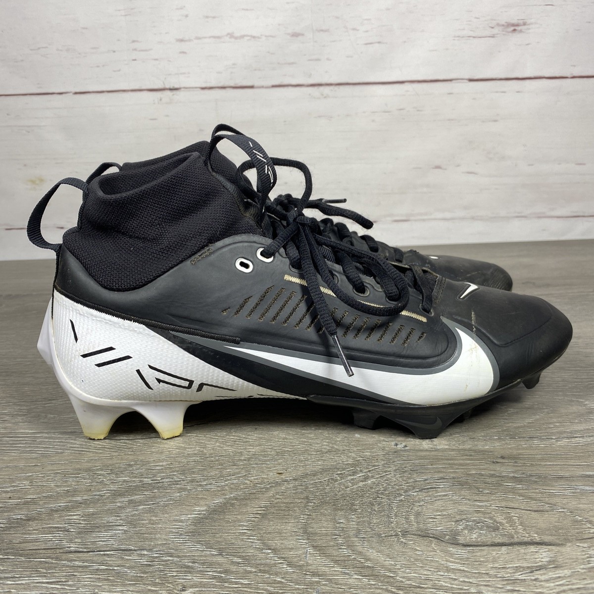Nike Vapor Edge Pro 360 2 Football Cleats Black White 10 