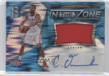 2016 Spectra In the Zone Memorabilia Neon Blue 36/99 Chinanu Onuaku #13 Auto 0q0