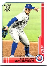 Anthony Rizzo 2021 Topps Big League #202 Chicago Cubs