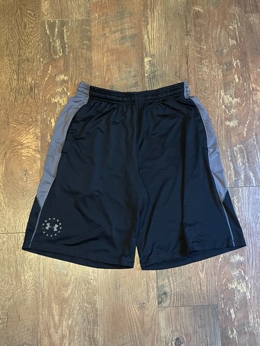 Herren Under Armour Heatgear Sportshorts Größe Medium schwarz grau Sport Fitnessstudio - Bild 1 von 5