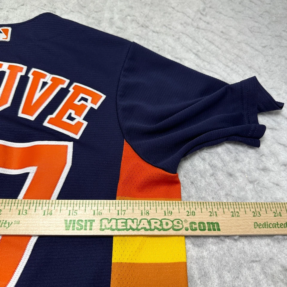 Authentic Majestic Houston Astros Jose Altuve Alternate Jersey Mens Size Small S - Image 4 of 4