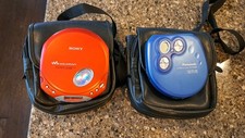 Vintage Sony CD Walkman ESP MAX D-E350 Red UNTESTED Sold For Parts Or Repair lot