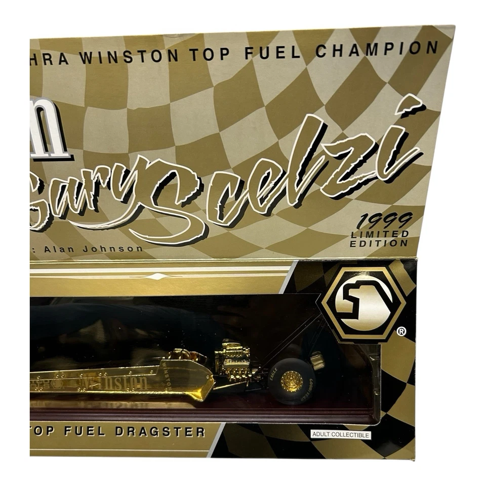 Matco Tools Winston Top Fuel Dragster 1:24 Racing Champions 24K Gold Plated - Image 4 of 4