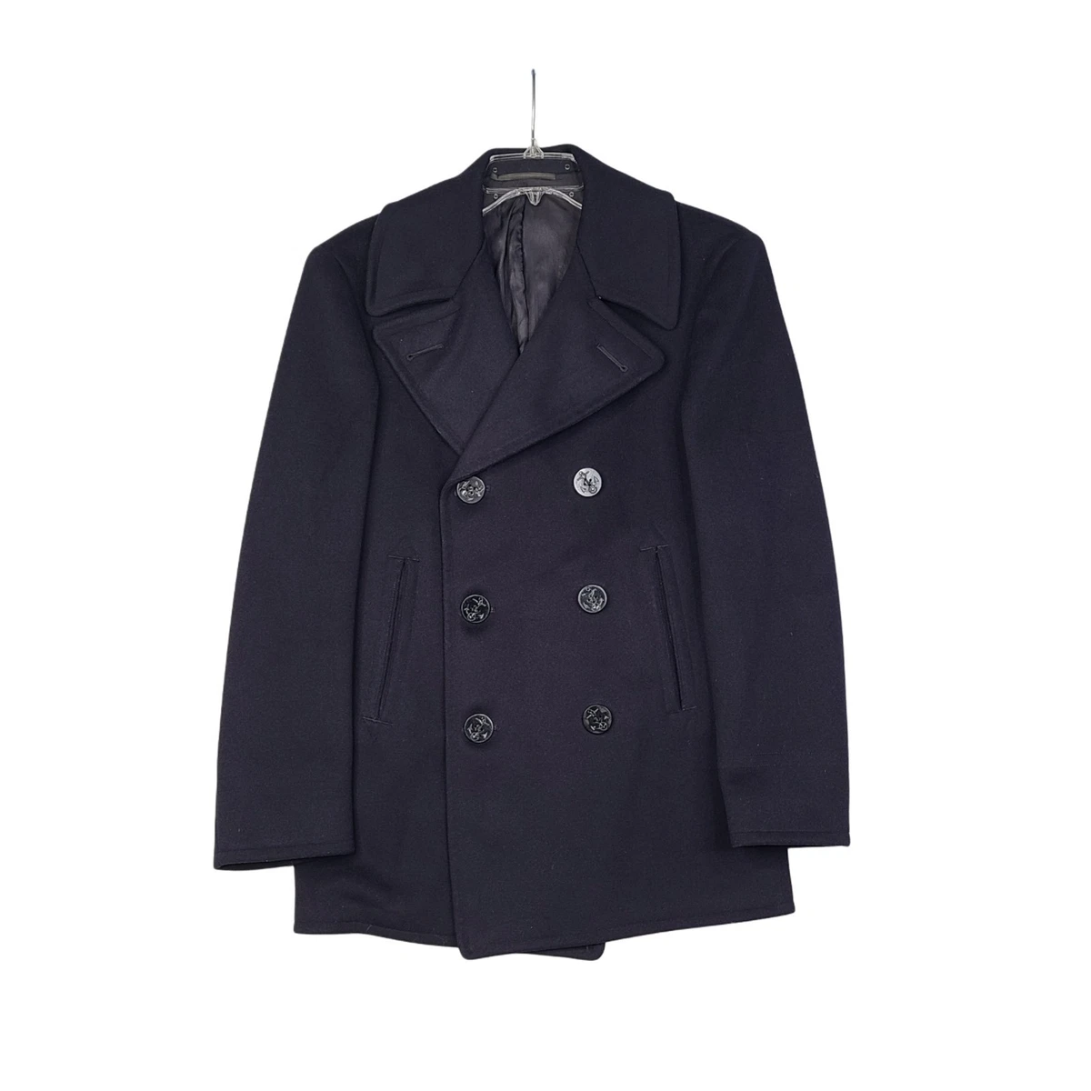 ジャケット・アウター 90s vintage leather wool pea coat vintage pea coat products for sale | eBay