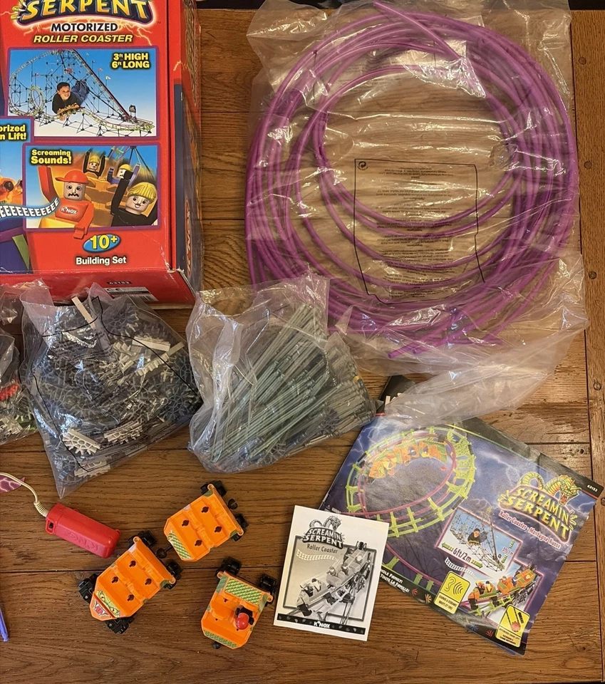 Knex Screamin Serpent Motorized Roller Coaster Kit in Box-No Motor READ - Image 3 of 3